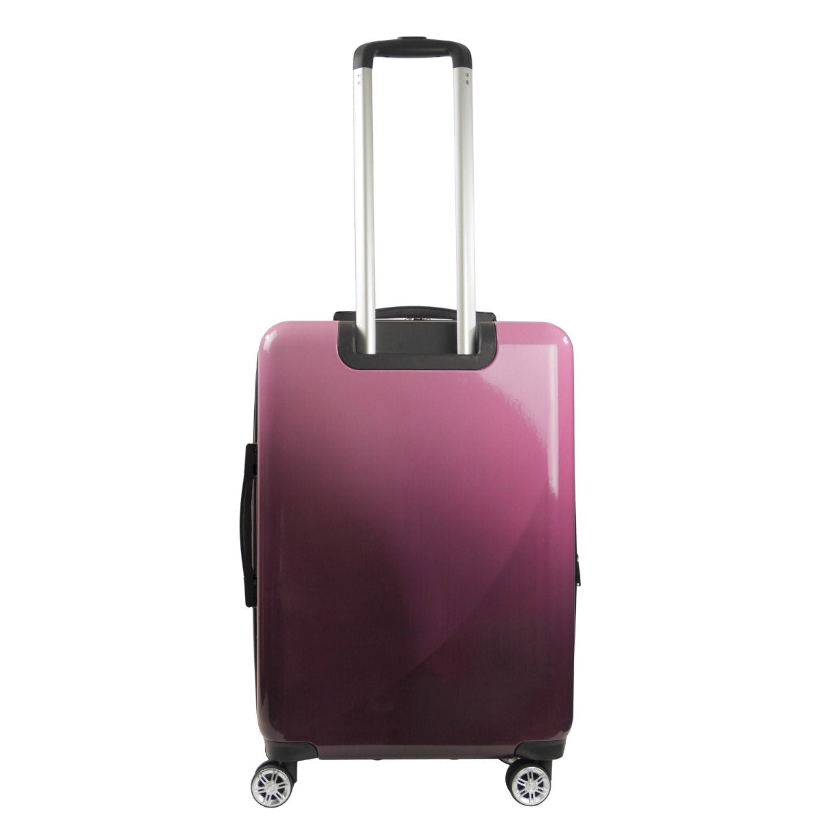 Ful Impulse Ombre Hardside Suitcase 26" Luggage Pink Purple Fade 360° spinner wheels zipper pocket 2" expansion