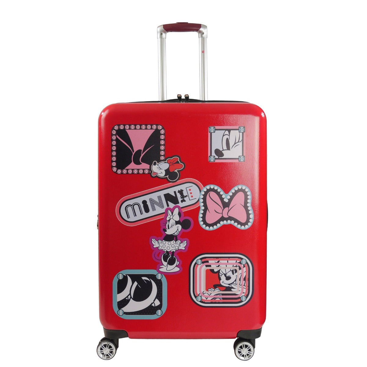 Disney Ful Minnie Mouse Patch 29 inch expandable spinner suitcase Fūl luggage red