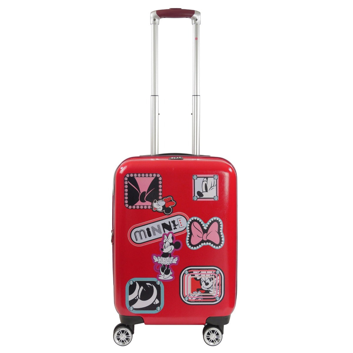 Disney Minnie Mouse Travel Patch 21" Carry-on Hard-sided Spinner Suitcase Luggage Red