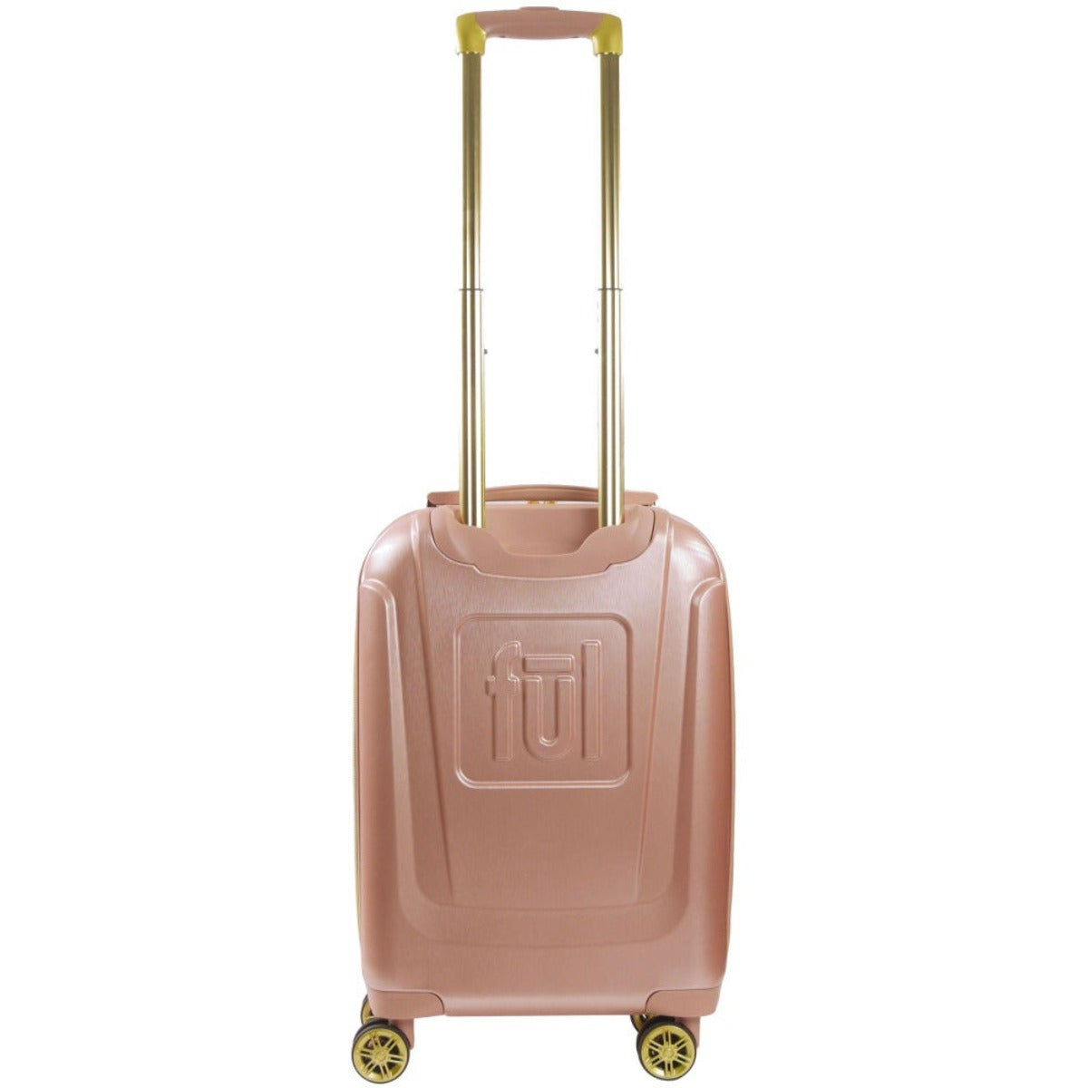 Ful Disney Textured Mickey Mouse 21in Hard Sided Rolling Luggage, Rose Gold