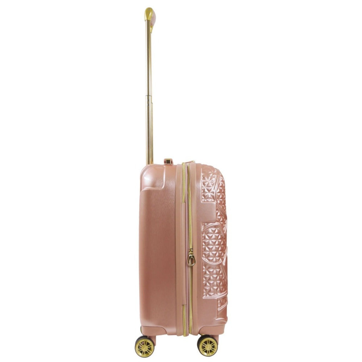 Ful Disney Textured Mickey Mouse 29in Hard Sided Rolling Luggage, Rose Gold