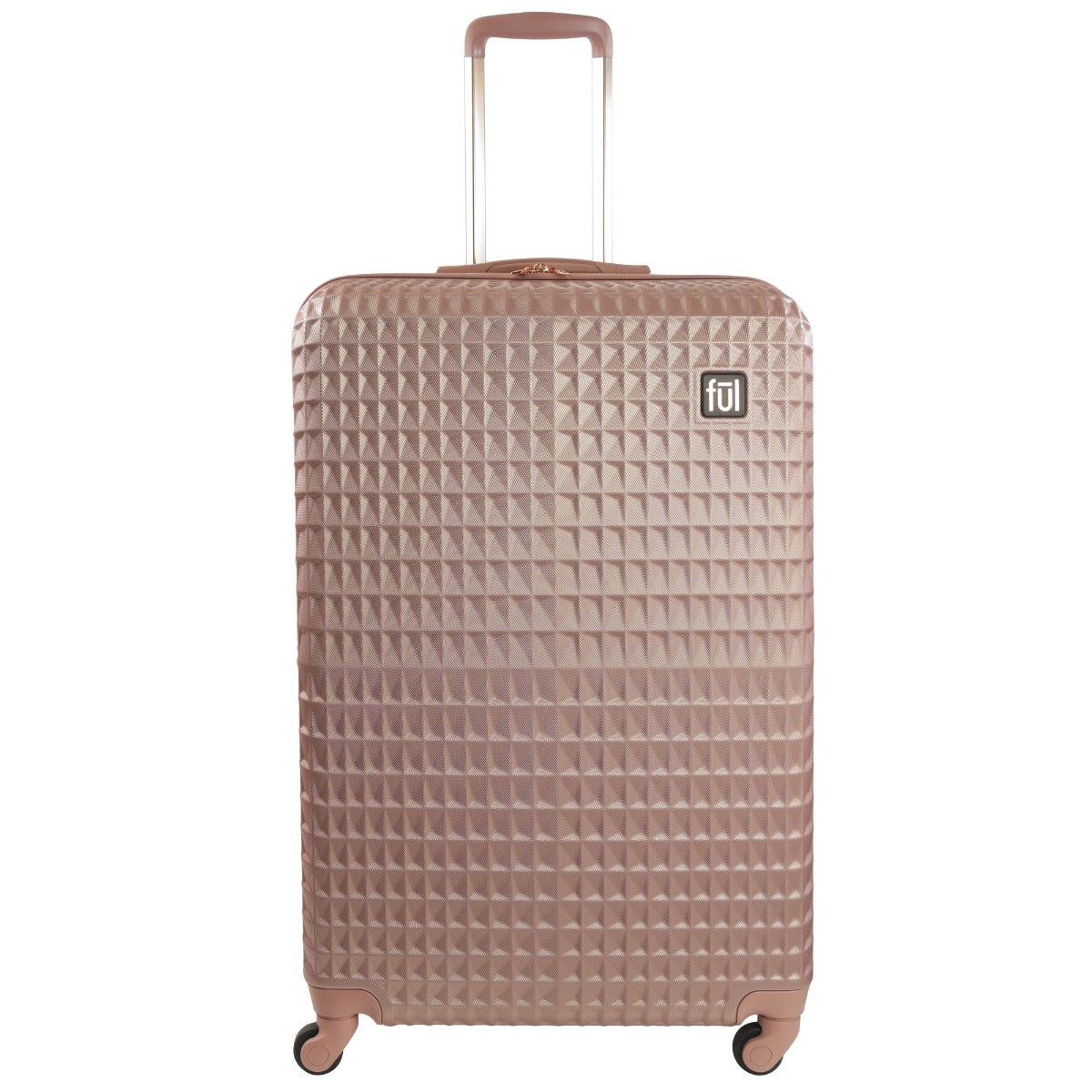 Ful Geo 31" Hard-sided Spinner Suitcase Luggage Rose Gold Check-in Baggage Large size