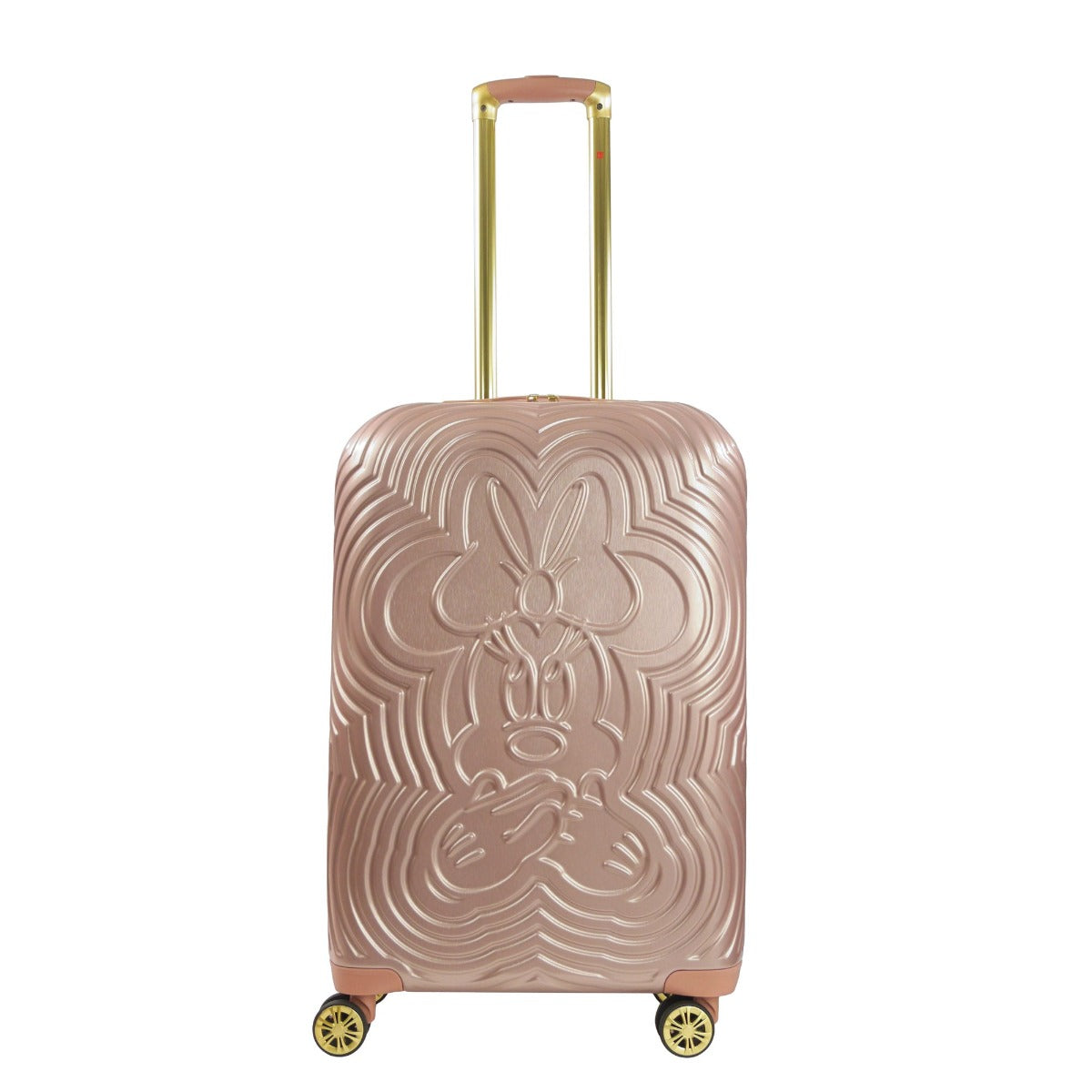 Disney Ful Playful Minnie Mouse 26" spinner suitcase hard sided luggage rose gold