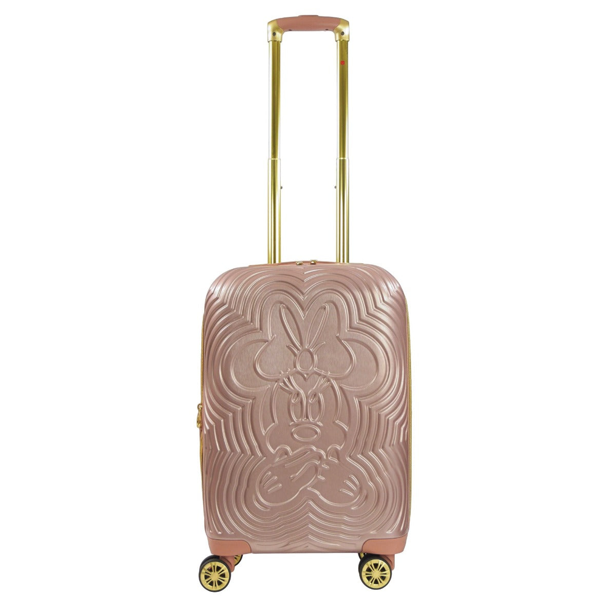 Disney Ful Playful Minnie Mouse 22 inch carry on expandable spinner suitcase hard sided luggage rose gold