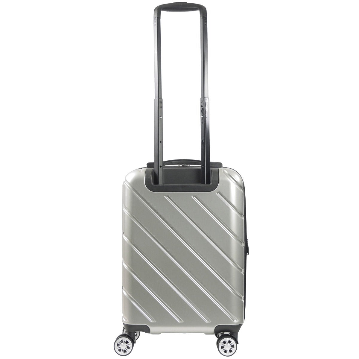 Ful Velocity 22 inch carry-on hard-sided spinner suitcase silver luggage