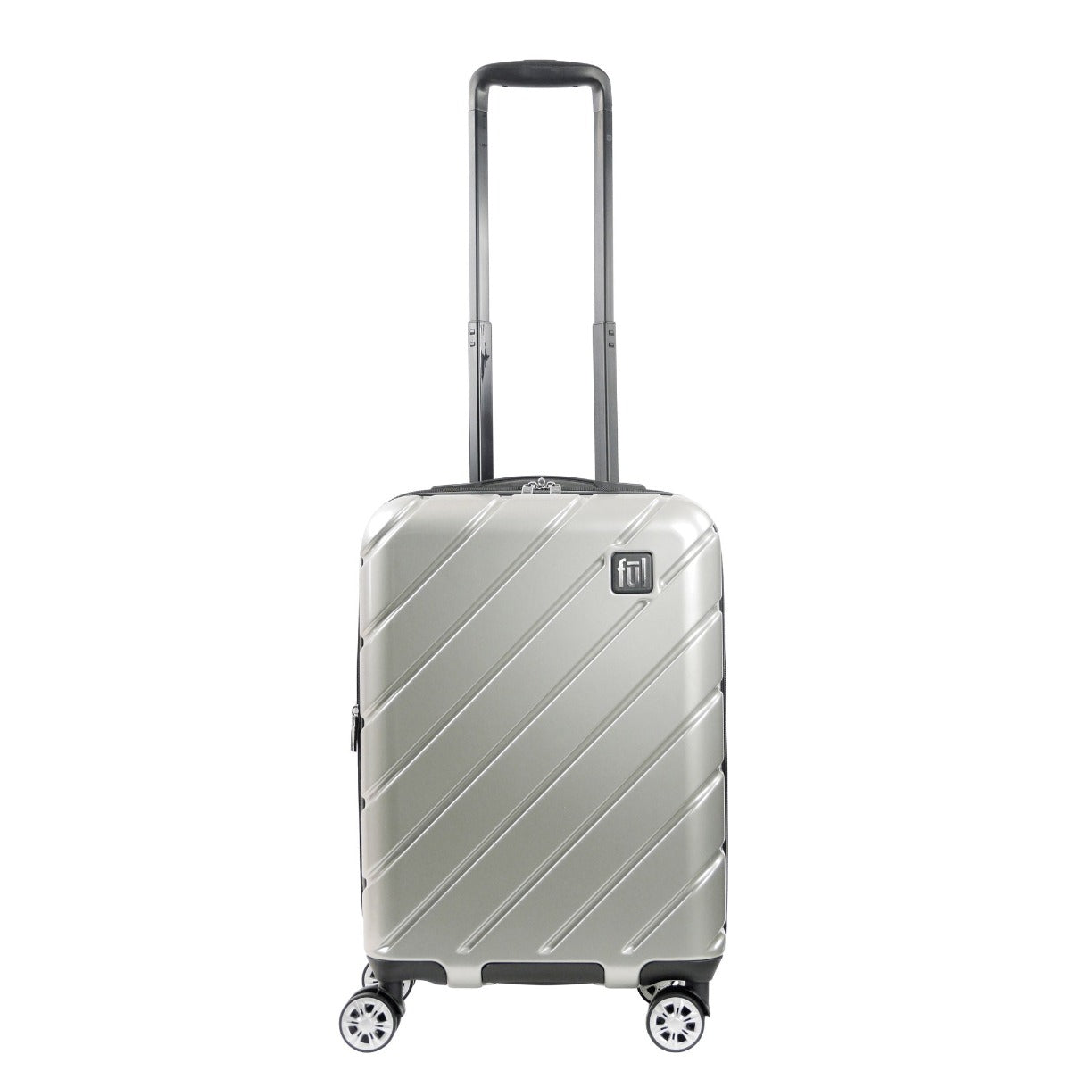Ful Velocity 22-inch carry-on hardside spinner suitcase silver luggage