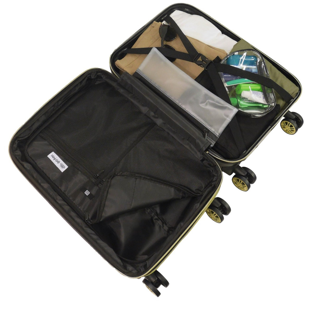 Harry Potter Hogwart Express 3 Pieces Luggage Spinner Suitcase Set Hardsided Black